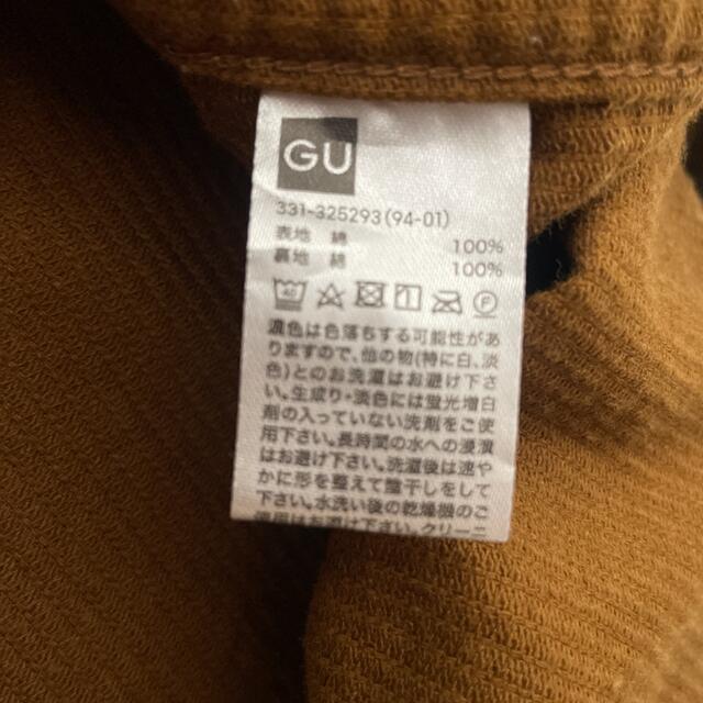 GU(ジーユー)のGU コーディロイシャツジャケット　ブラウンXLサイズ メンズのジャケット/アウター(その他)の商品写真