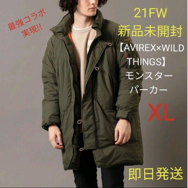 WILDTHINGS【新品未使用】【 AVIREX×WILD THINGS】モンスターパーカーXL