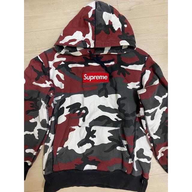 supreme 迷彩パーカー