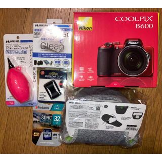 Nikon B600 COOLPIX レッド ＆ SDカード ＆ 他アクセサリー