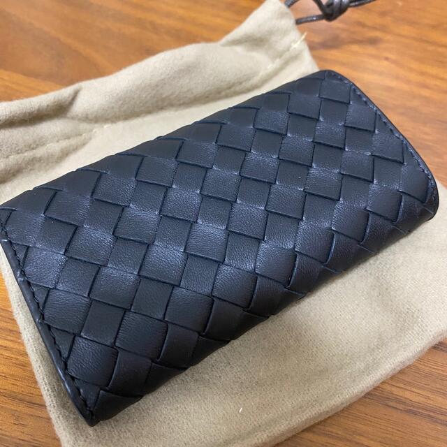 高価値 美品 ボッテガ ヴェネタ ネイビー コインケース 小銭入れ 箱