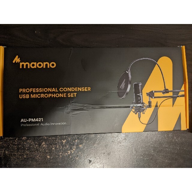 MAONO USB コンデンサーマイク AU-PM421 楽器のレコーディング/PA機器(マイク)の商品写真