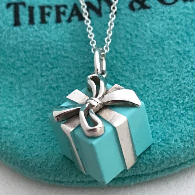 Tiffany ブルーボックス ロングチェーンネックレス