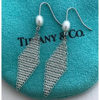 ティファニー(Tiffany & Co.)のTiffany パールメッシュ ピアス(ピアス)