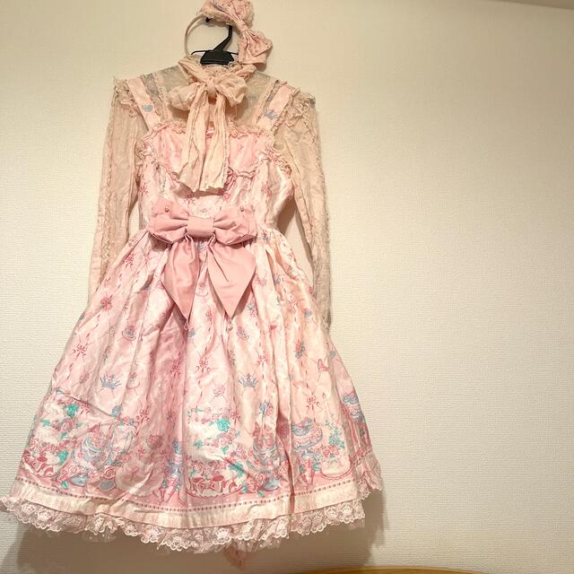 Angelic Pretty(アンジェリックプリティー)のPretty✳︎メモリアルケーキJSK＆KC レディースのワンピース(ひざ丈ワンピース)の商品写真