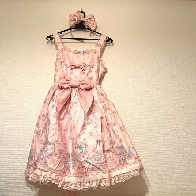 Angelic Pretty(アンジェリックプリティー)のPretty✳︎メモリアルケーキJSK＆KC レディースのワンピース(ひざ丈ワンピース)の商品写真