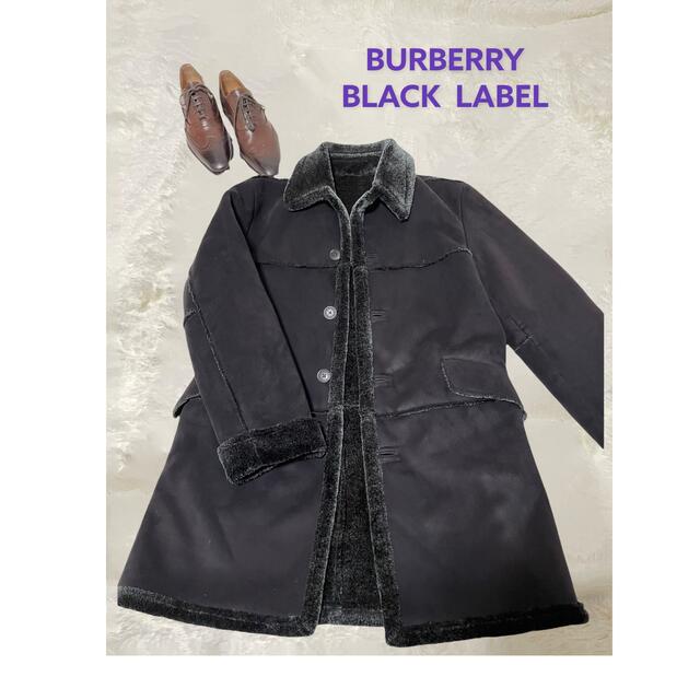 BURBERRY BLACK LABEL(バーバリーブラックレーベル)のctake様 専用　BURBERRY  BLACK LABEL ムートンタイプ メンズのジャケット/アウター(ステンカラーコート)の商品写真