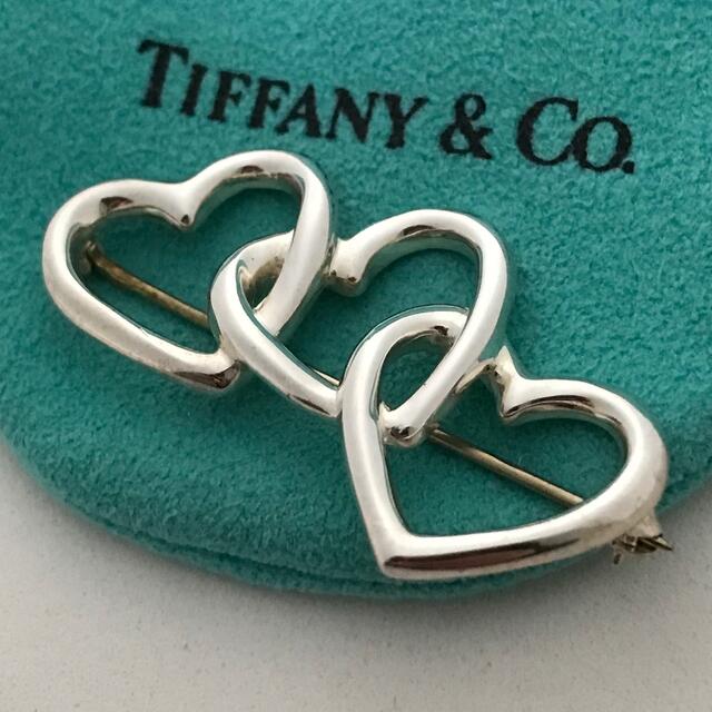 Tiffany & Co. - Tiffanyトリプルハートブローチの通販 by こうふくや