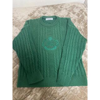 バーバリー(BURBERRY) ニット/セーター(メンズ)(グリーン・カーキ 2022年新作入荷 ヴィンテージ BURBERRY バーバリー セーター 英国製 カーキ ニット ニット/セーター
