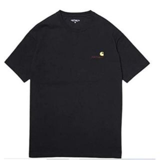 カーハート(carhartt)の【カーハート】AMERICAN SCRIPT T-SHIRT 刺しゅうTEE　黒(Tシャツ/カットソー(半袖/袖なし))