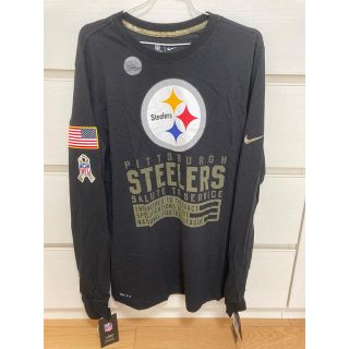 ナイキ(NIKE)の新品　日本未発売　ナイキ　NFL ピッツバーグ・スティーラーズ　ロゴ　長袖(アメリカンフットボール)