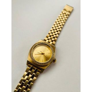 ニクソン(NIXON)の【電池新品】NIXONのSMALL TIME TELLER ラインストーン☆(腕時計)