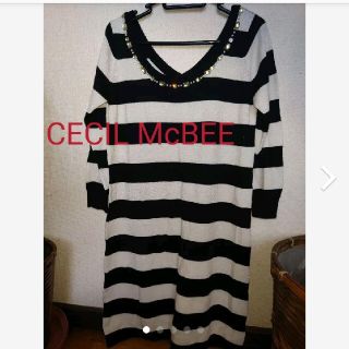 セシルマクビー(CECIL McBEE)の◀CECIL McBEE▶　ニットワンピ　美品(ミニワンピース)