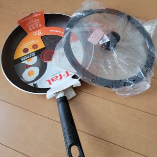 ティファール(T-fal)のティファール27センチフライパン、ガラス葢(鍋/フライパン)