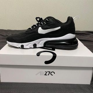 ナイキ(NIKE)のナイキ　エアマックス270リアクト27.5  BLACK/WHITE-BLACK(スニーカー)