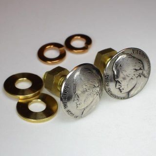 ジェファーソン コンチョ付 ナンバーボルト 2セット　（U.S.Nickel）(その他)