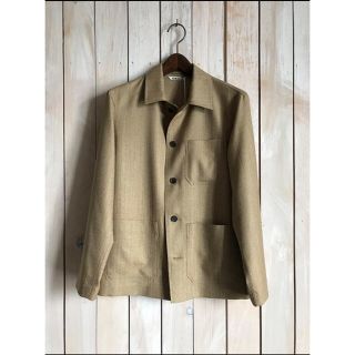 ジャケット・アウター AURALEE WOOL SILK HERRINGBONE COVERALL 1LDK SELECT - AURALEE WOOL SILK HERRINGBONE COVERALLの通販