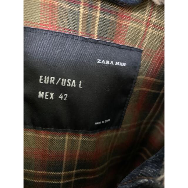 ZARA(ザラ)のZARA ザラ　デニムボア　構築デニムジャケット メンズのジャケット/アウター(Gジャン/デニムジャケット)の商品写真