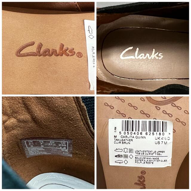 ★新品未使用★ Clarks クラークス サイドゴア ヒール ブーツ 23.5