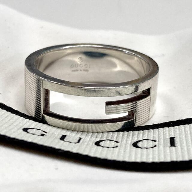 グッチ/GUCCI ブランデッド G リング シルバー 925 サイズ 25 グッチ/GUCCI ブランデッド G リング シルバー 925 サイズ 25