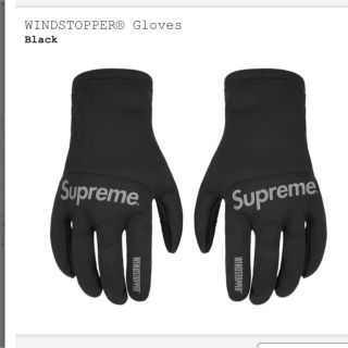 シュプリーム(Supreme)のsupreme Gloves 手袋　ブラック　Lサイズ(手袋)