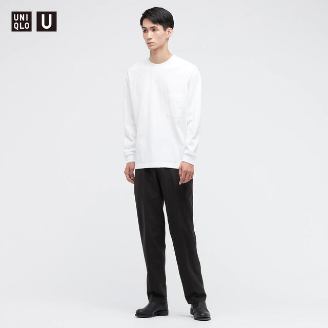 UNIQLO(ユニクロ)のuniqlou ユニクロユー  クルーネックTシャツ　XL 白　ホワイト メンズのトップス(Tシャツ/カットソー(七分/長袖))の商品写真