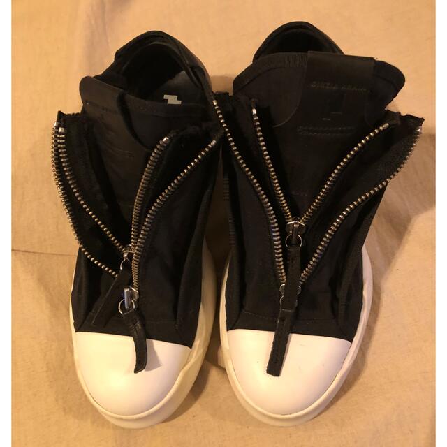 Rick Owens(リックオウエンス)のcinzia araia ダブル ジップ スニーカー 43 リックオウエンス メンズの靴/シューズ(スニーカー)の商品写真