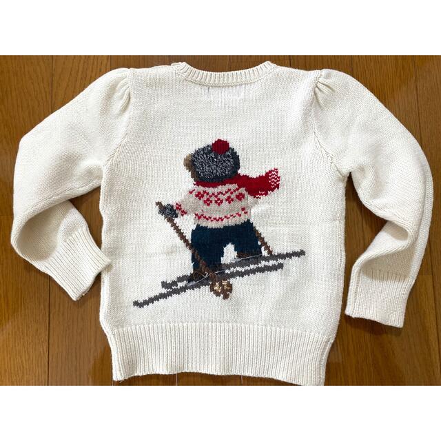 後ろ姿もクマ! ラルフローレン ニット セーター 4T レア - キッズ服 後ろ姿もクマ! ラルフローレン ニット セーター 4T レア - キッズ服