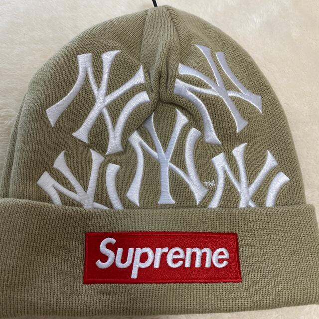 Supreme / New York Yankees / Beanie"Tan"