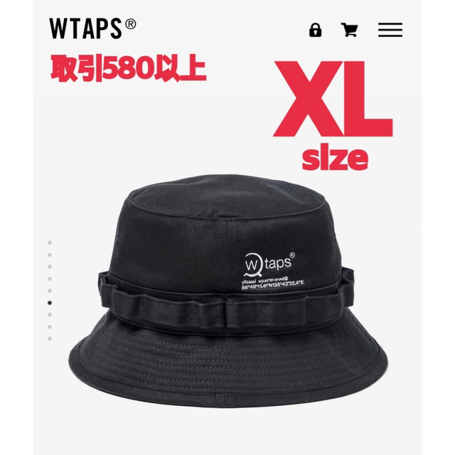 W)taps(ダブルタップス)のWTAPS 21FW JUNGLE HAT 02 BLACK XLサイズ メンズの帽子(ハット)の商品写真