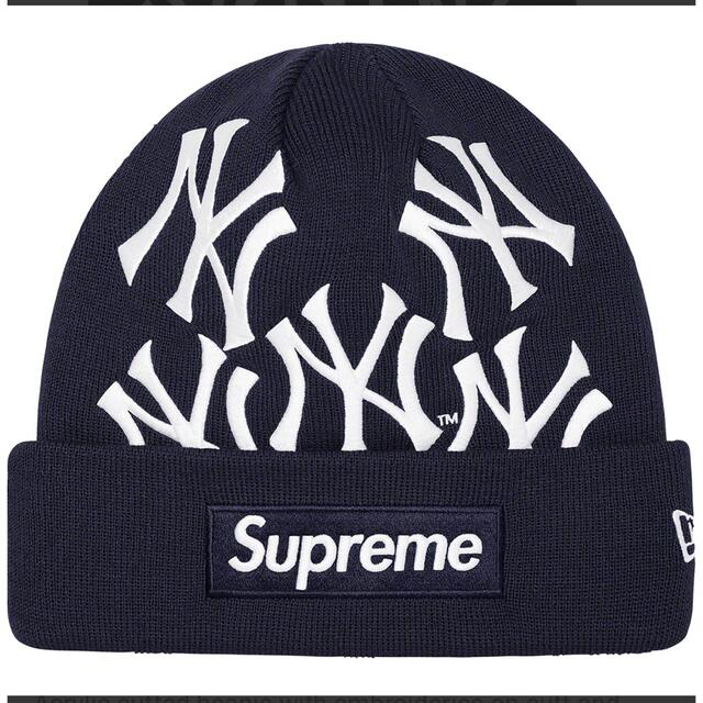 Supreme / New York Yankees / Beanie Navy