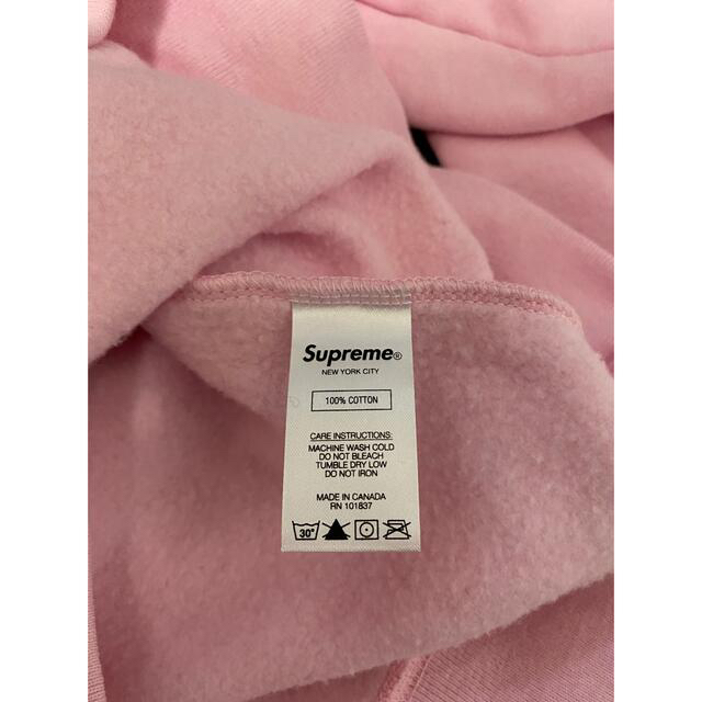 supreme underline crewneck ピンク