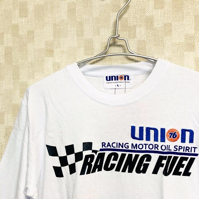 76 Lubricants(セブンティーシックスルブリカンツ)の【正規品】76 UNION Tシャツ バックプリント有 L 白 新品 メンズのトップス(Tシャツ/カットソー(七分/長袖))の商品写真