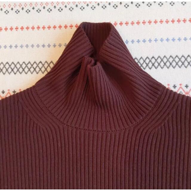 SUPER FINE WOOL RIB KNIT TURTLE NECK P/O 3