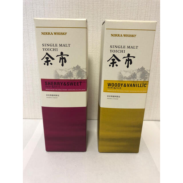 余市シェリー&スイート180ml 、余市ウッディ&バニラ180mlセット