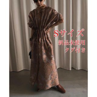 アメリヴィンテージ(Ameri VINTAGE)のAmeri UND SHEER JACQUARD TUCK DRESS(ロングワンピース/マキシワンピース)