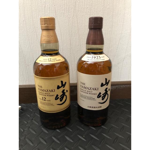 山崎12年 山崎NV 700mlセット売り食品/飲料/酒 - ウイスキー