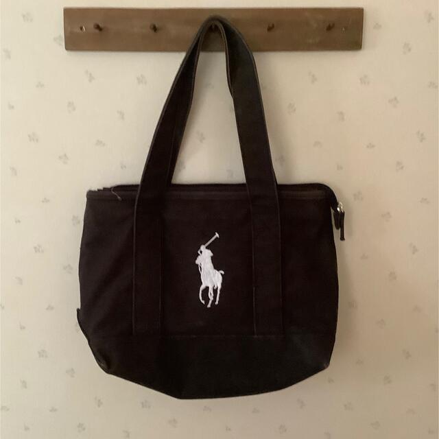 POLO RALPH LAUREN(ポロラルフローレン)のラルフローレン トートバッグ 黒 レディースのバッグ(トートバッグ)の商品写真