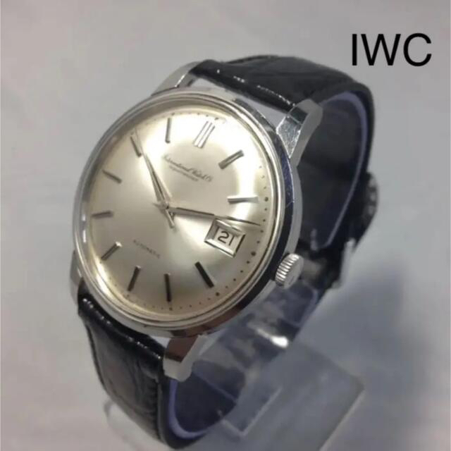 IWC オールドインター自動巻 60s ヴィンテージ 動品 魚リューズ腕時計(アナログ)