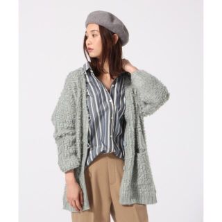 グローバルワーク(GLOBAL WORK)のグローバルワーク　モコモコループヤーンカーディガン　春物　春服(カーディガン)