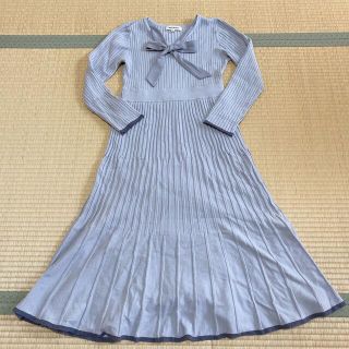 ミッシュマッシュ(MISCH MASCH)の【値下げ】ミッシュマッシュ タイ付き膝丈ワンピース(ひざ丈ワンピース)