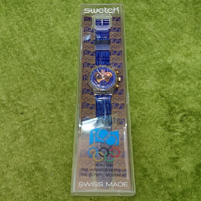 swatch(スウォッチ)のSwatch オリンピック100周年記念モデル（サラエボオリンピック） メンズの時計(ラバーベルト)の商品写真