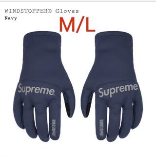 シュプリーム(Supreme)のsupreme WINDSTOPPER Gloves navy M/L(手袋)