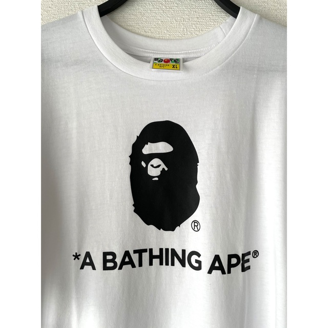 A BATHING APE(アベイシングエイプ)のA BATHING APE  Tシャツ　XLサイズ　ホワイト メンズのトップス(Tシャツ/カットソー(半袖/袖なし))の商品写真