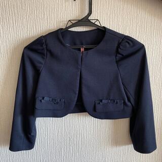 ジーユー(GU)のgu ボレロ　紺色　120cm(ドレス/フォーマル)