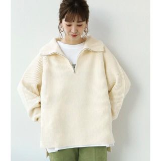 イエナ(IENA)の完売品　美品B.C STOCK ZIPプルオーバー　ベーセーストック(ニット/セーター)