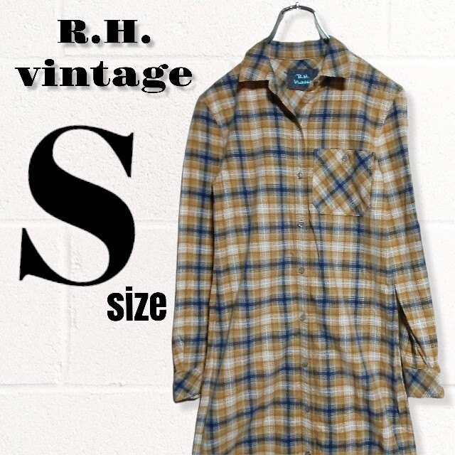 ロンハーマンヴィンテージ ロングワンピース Sサイズ シャツワンピース
