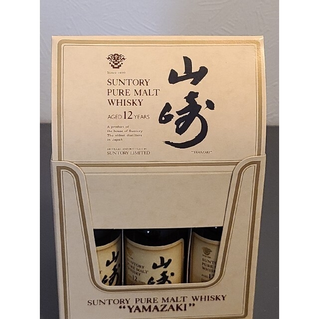 サントリー(サントリー)の山崎12年旧ラベル(響マーク付き)珍しい箱入り6本セット 食品/飲料/酒の酒(ウイスキー)の商品写真