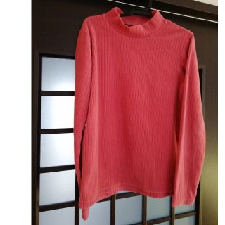 ユニクロ(UNIQLO)のユニクロ　タートルフリース　ピンク　150(ニット)