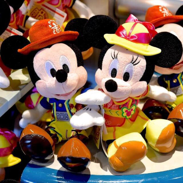 Disney(ディズニー)のグリーティングトレイル　ペアぬいぐるみ エンタメ/ホビーのおもちゃ/ぬいぐるみ(ぬいぐるみ)の商品写真